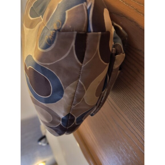 Coach Kristin 16494 Shoulder Bag Blue Brown Cream No Crossbody Strap - Picture 6 of 16